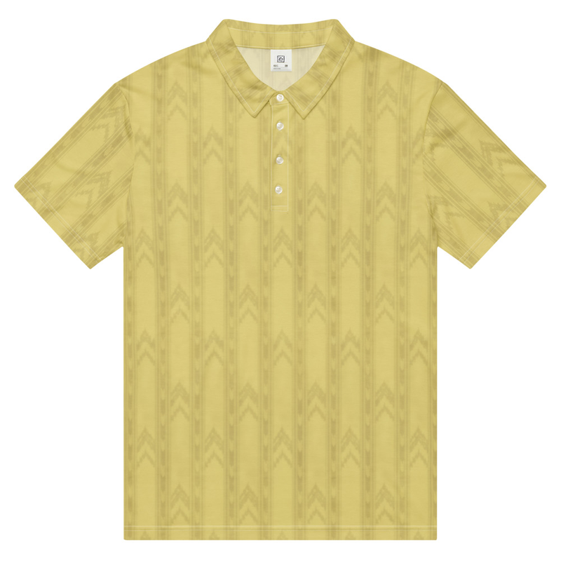 Backrooms Polo Shirt, Level 0 Yellow Wallpaper Print Polo, Liminal Space Horror Gift