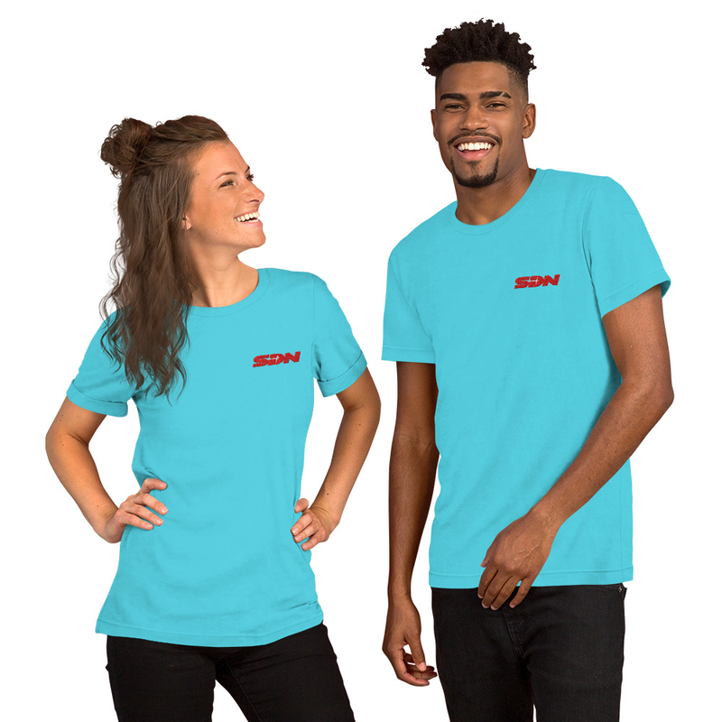 Dispatch SDN Embroidered T-Shirt, Superhero Dispatch Network Logo Tee