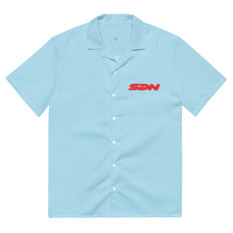 Dispatch SDN Worker Button Up Shirt, SDN Logo Work Shirt, Dispatch Cosplay