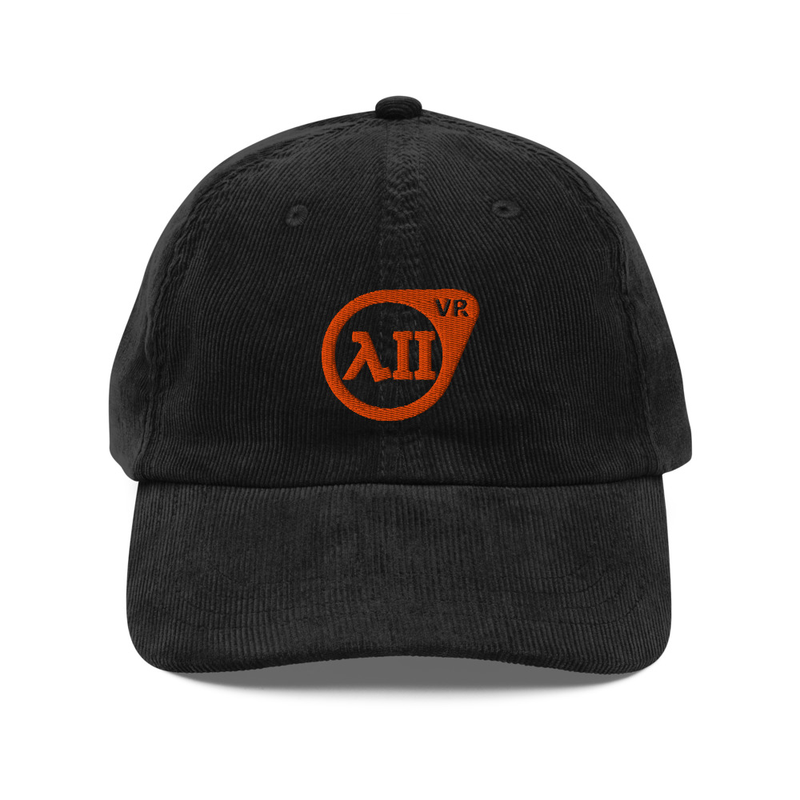 HL2VRAI Embroidered Corduroy Cap, Half Life 2 VR but the AI is Self Aware Hat