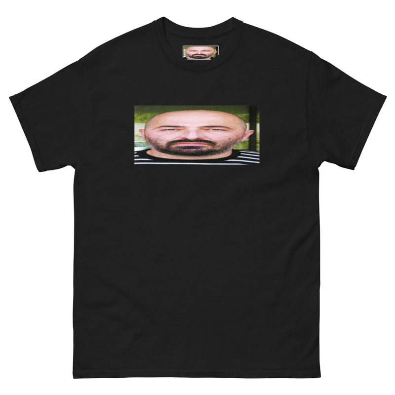 HL2VRAI Father Grigori Stretched Face T-Shirt, Half Life 2 VR but the AI is Self Aware