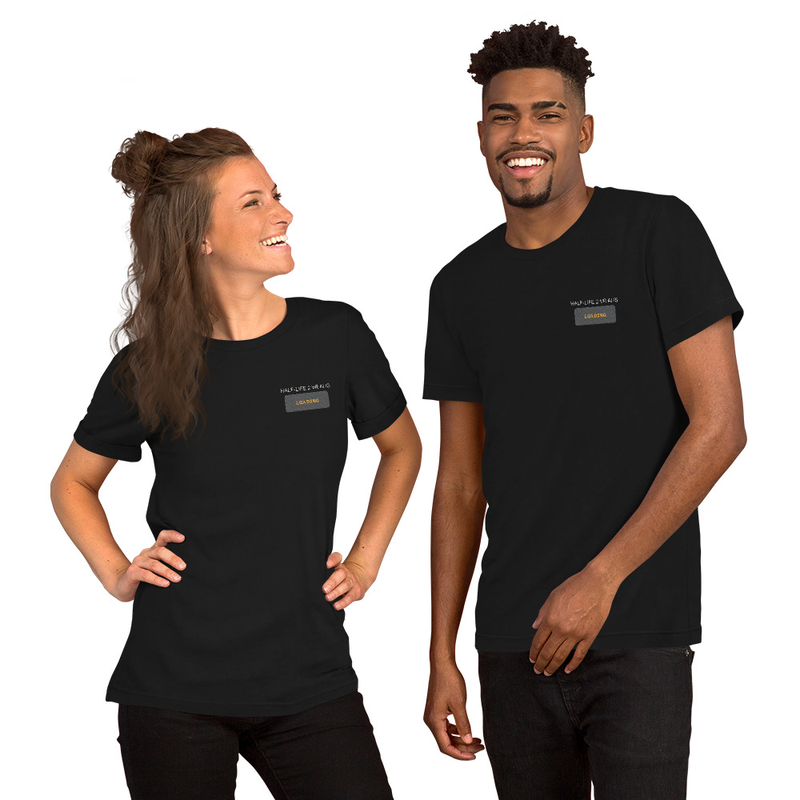HL2VRAI Loading Screen T-Shirt, Embroidered Patch Design, Half Life 2 VR but the AI is Self Aware