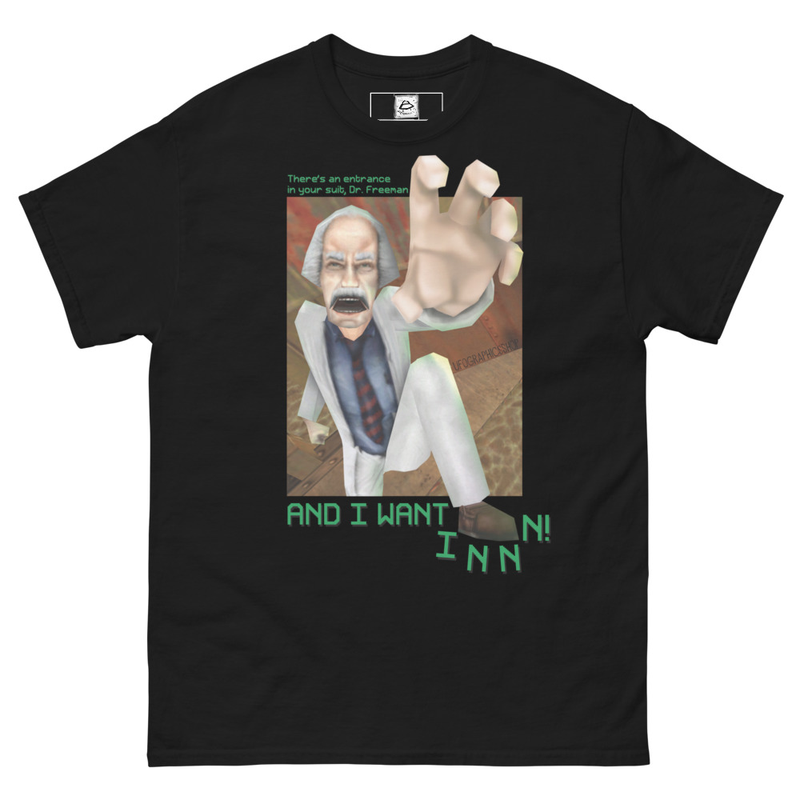 HLVRAI Dr Coomer Breach T-Shirt, Half Life VR but the AI is Self Aware Shirt